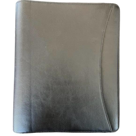 Vintage Day Runner Planner Organizer 894-53 Black 3-Ring Zip Around Large